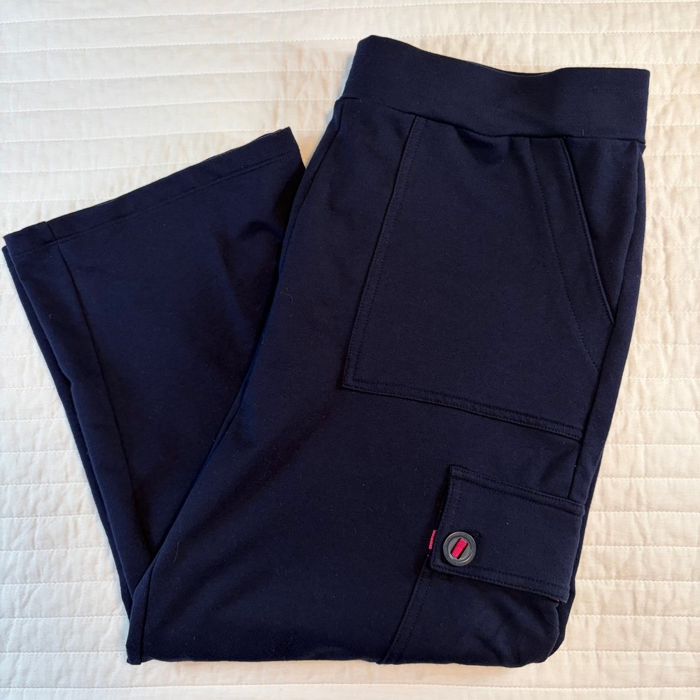 Lauren Ralph Lauren Active Navy Blue Cargo Sweatpants Women 1X